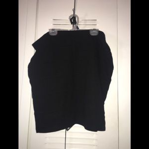 Black mini skirt